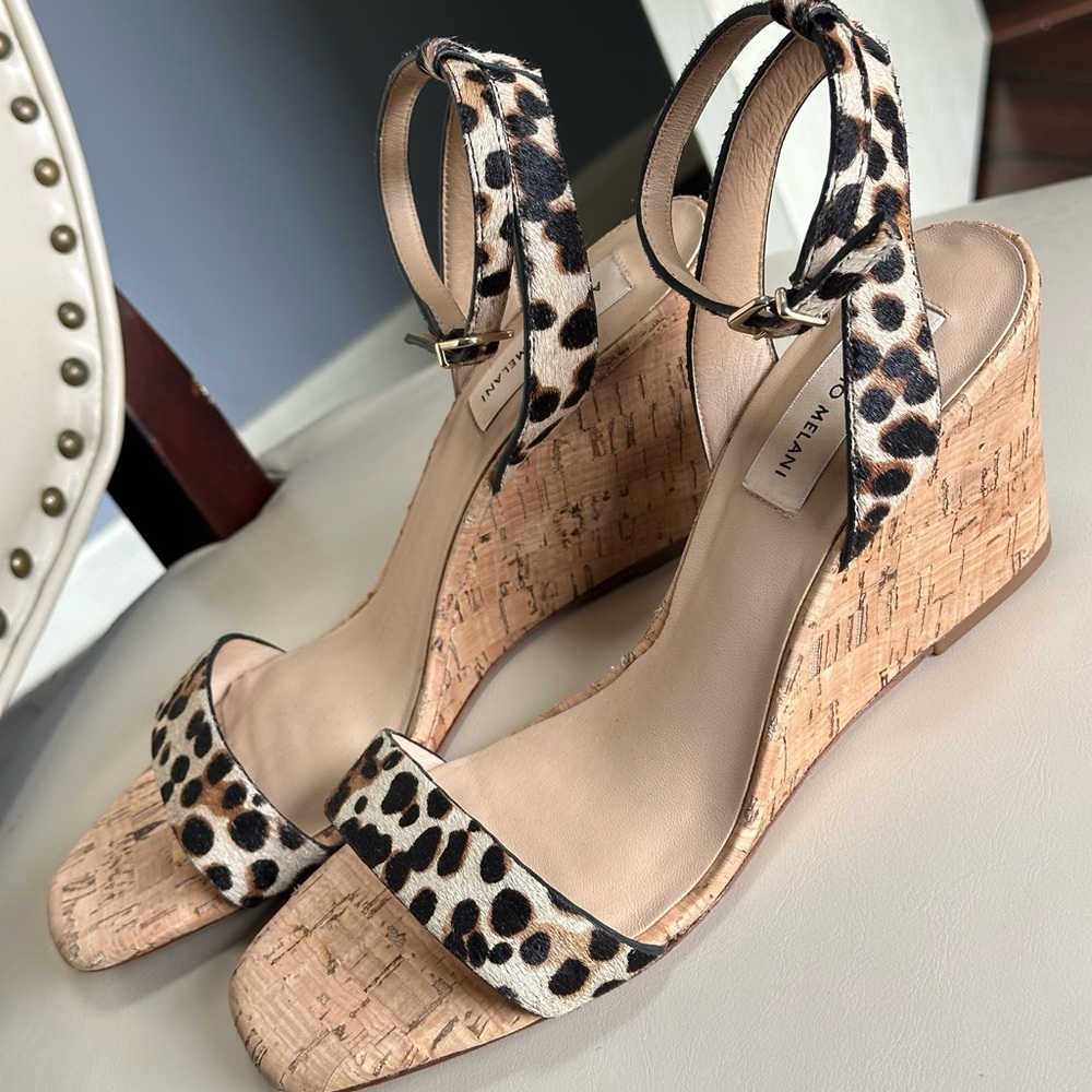 Leopard Print Wedge Sandals Antonio Melani